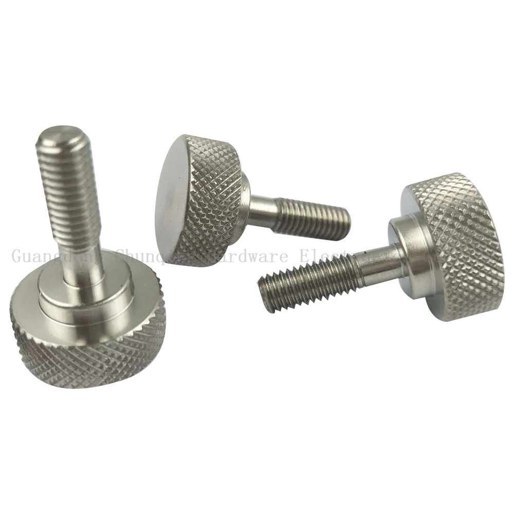 Customized Aluminum/Brass/Copper/Carbon/Stainless Steel/Titanium Knurled Head Thumb Screws